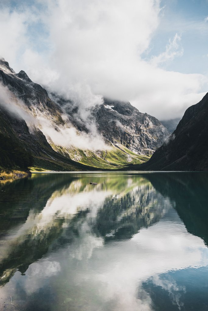 Roadtrip Neuseeland: Lake Marian im Fjordland-Nationalpark.