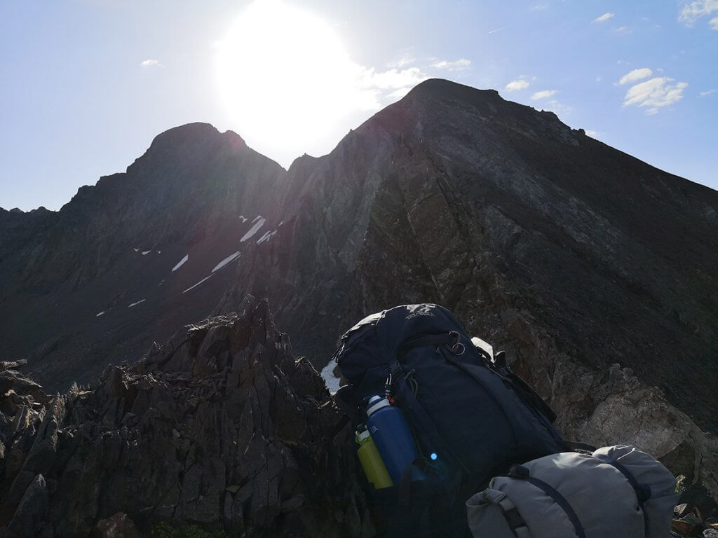 Gipfel des Höllenpasses.