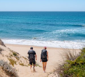 Wandern auf der Rota Vicentina in Portugal.