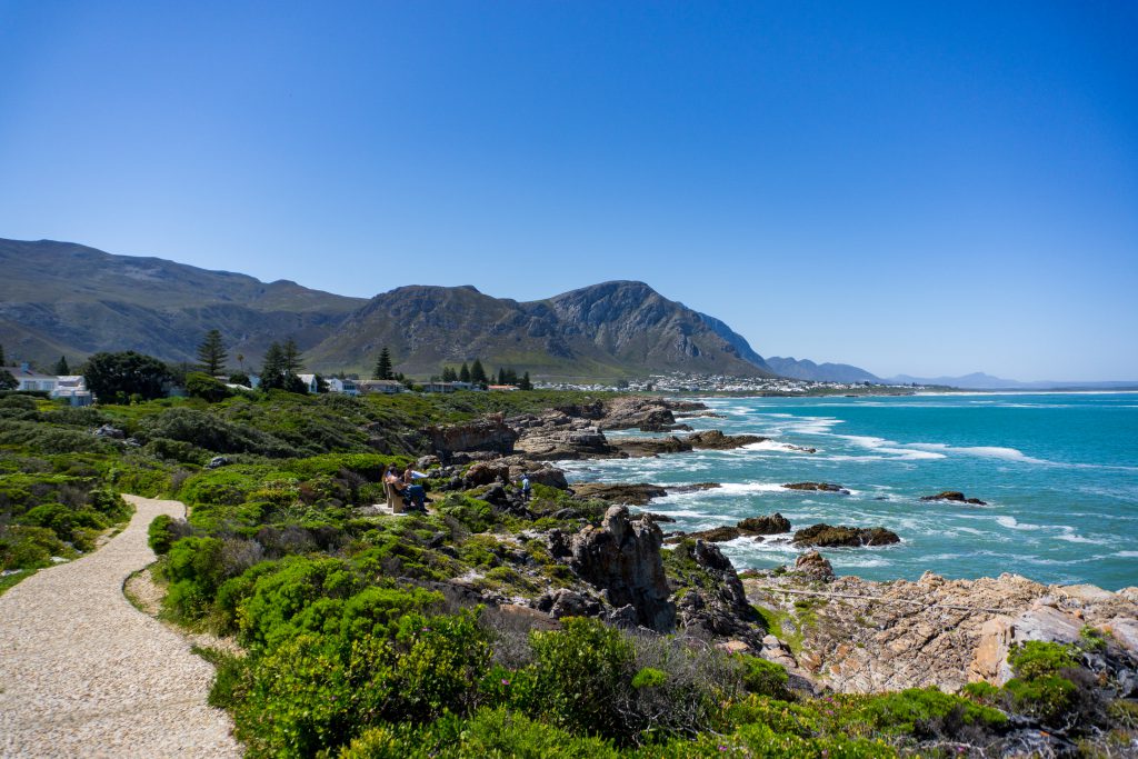 Garden Route Südafrika - Blick vom Cliff Path in Hermanus aufs Meer.