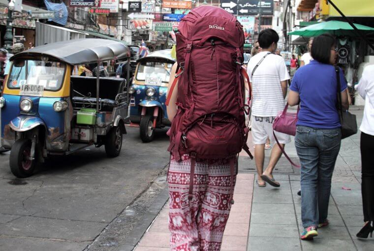 Mit dem Rucksack durch Thailand.