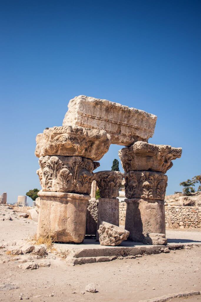Ruinen am Tempel des Herkules in Jordanien.