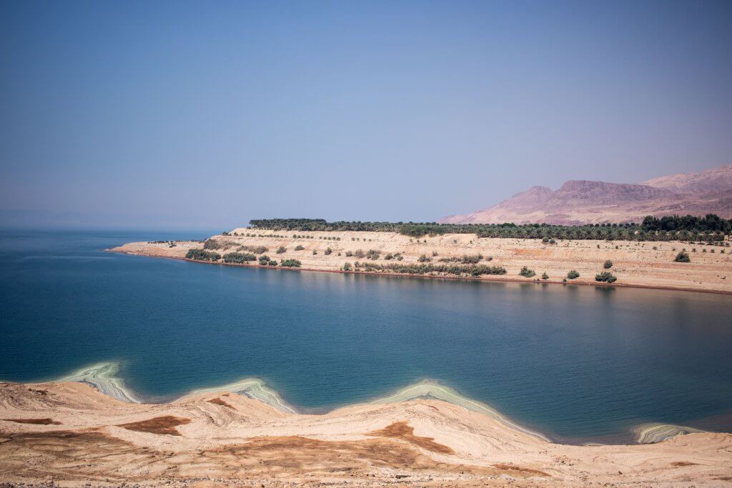 Blick auf das Tote Meer in Jordanien.