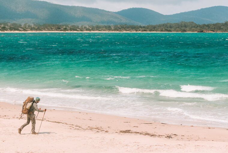 Trekking in Tasmanien: Allein auf einer einsamen Insel.